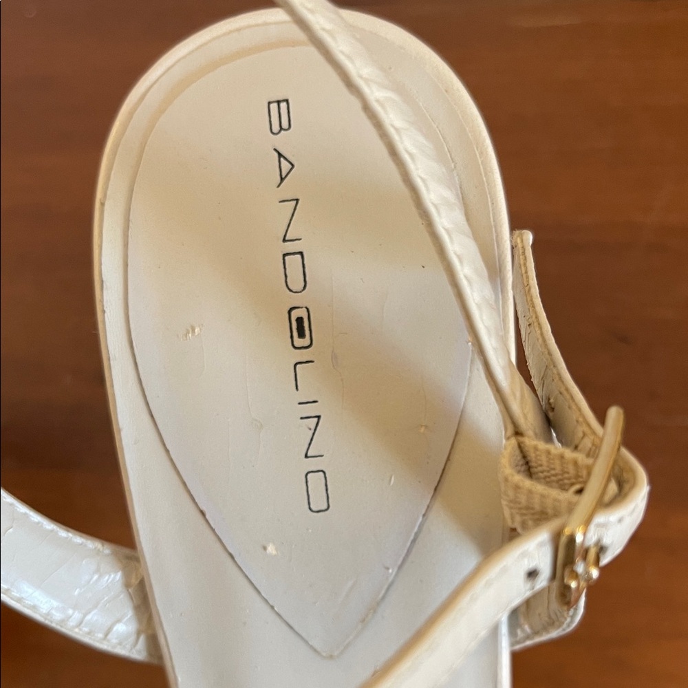 Bandolino Cream Strappy Heels - Picture 7 of 12
